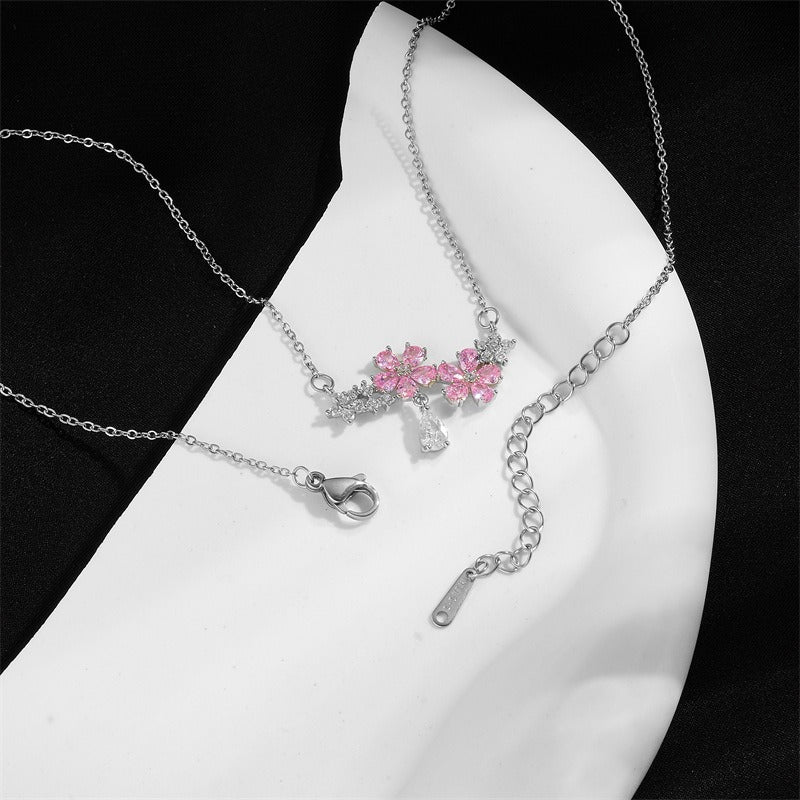 Water Drop Flower Necklace