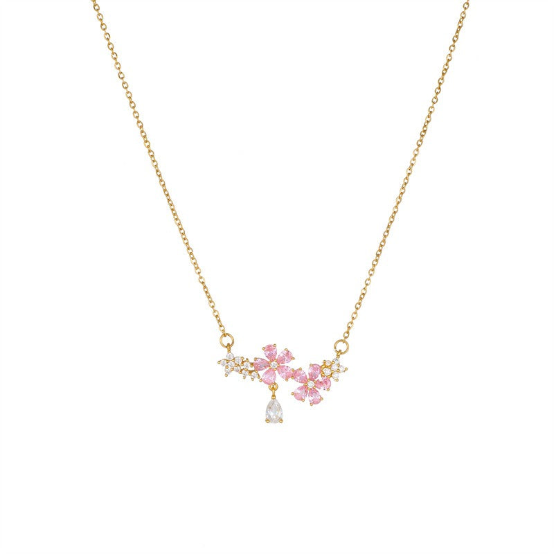 Water Drop Flower Necklace