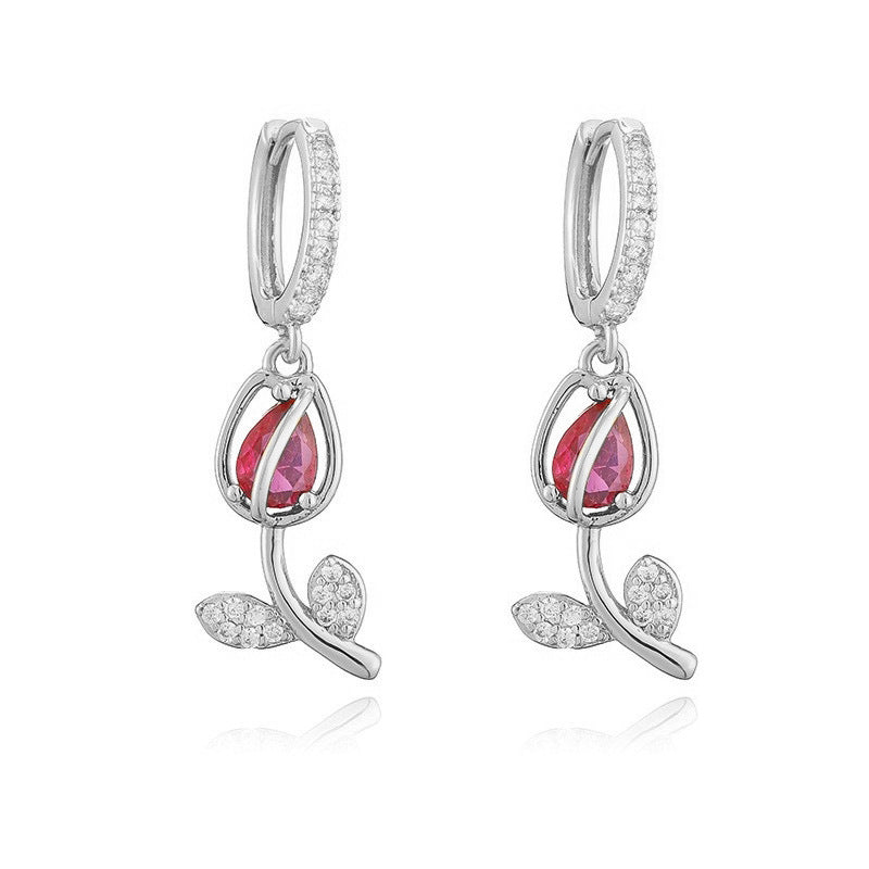 Tulip Necklace/Earrings/Ring/Jewelry Set