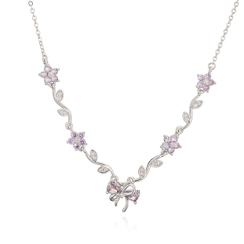 Rose Zircon Earrings/Jewelry Set