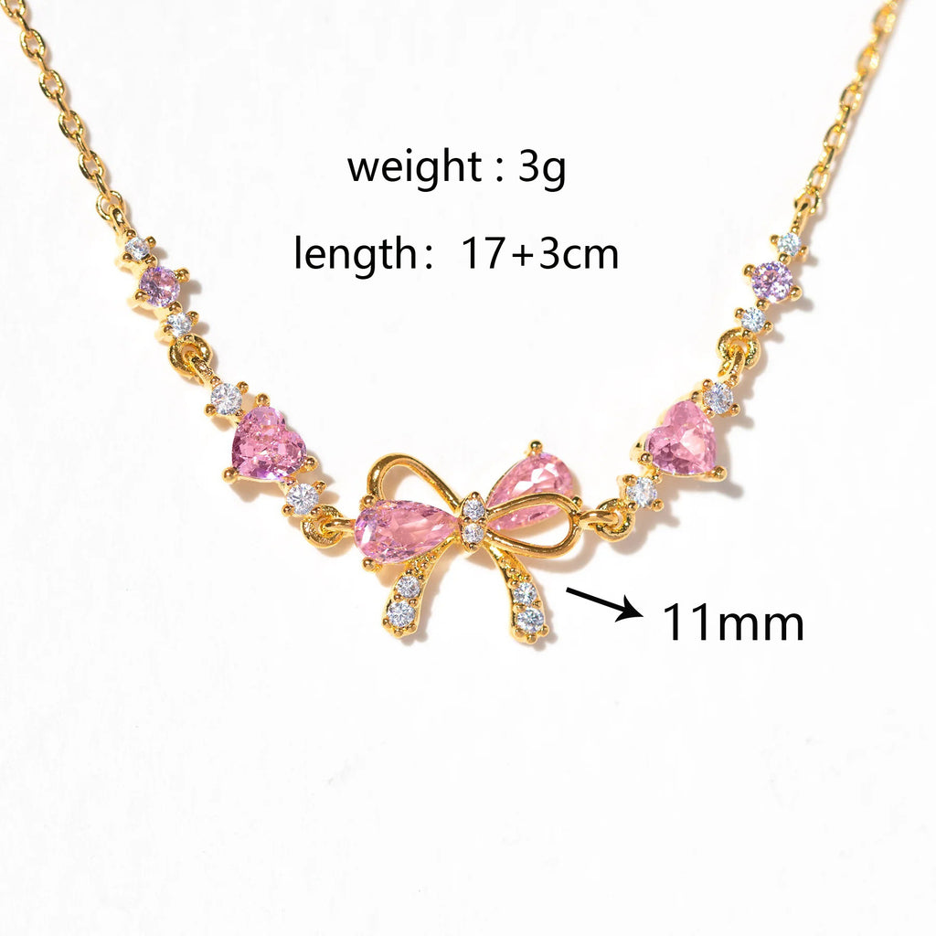 Bow & Heart Bracelet For Women