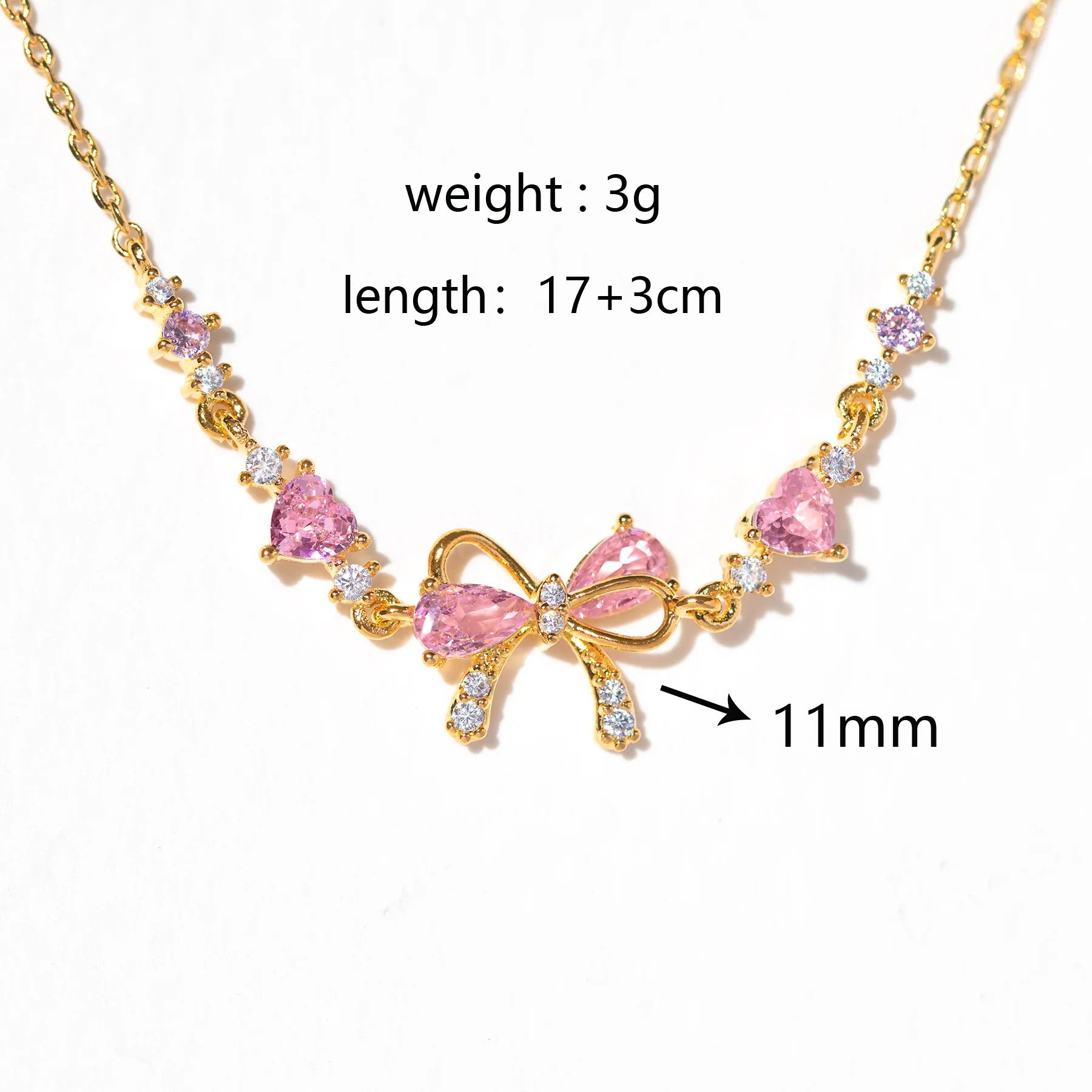 Bow & Heart Bracelet For Women