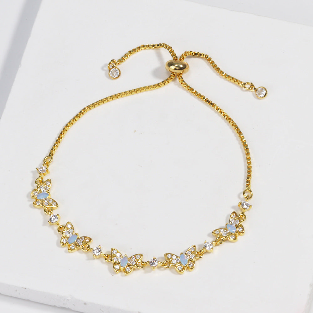 Bow & Heart Bracelet For Women
