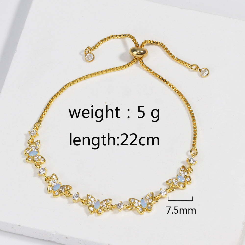 Bow & Heart Bracelet For Women