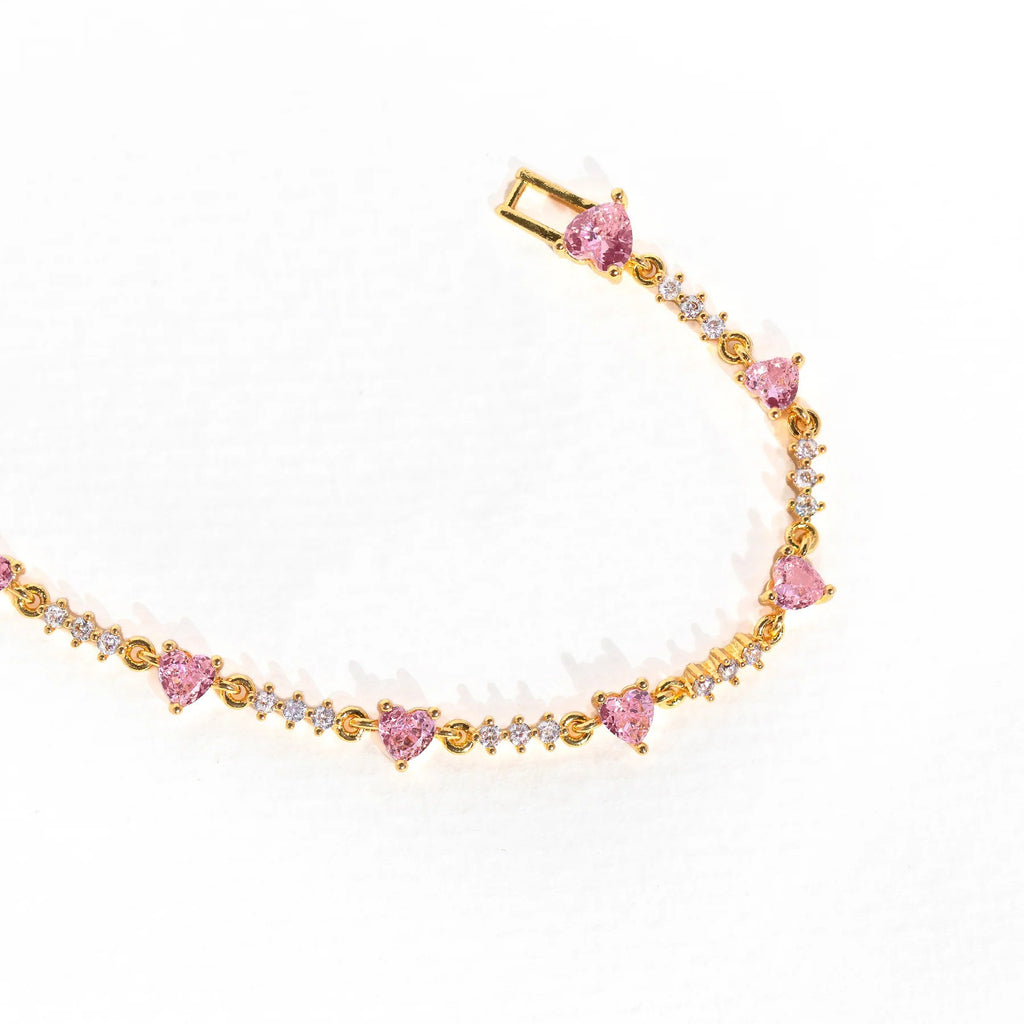 Bow & Heart Bracelet For Women