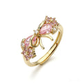Verstellbarer Ring mit Blumenschleife