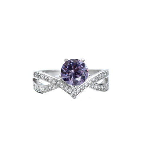Cross-border Crown  Moissanite Ring 925Silver