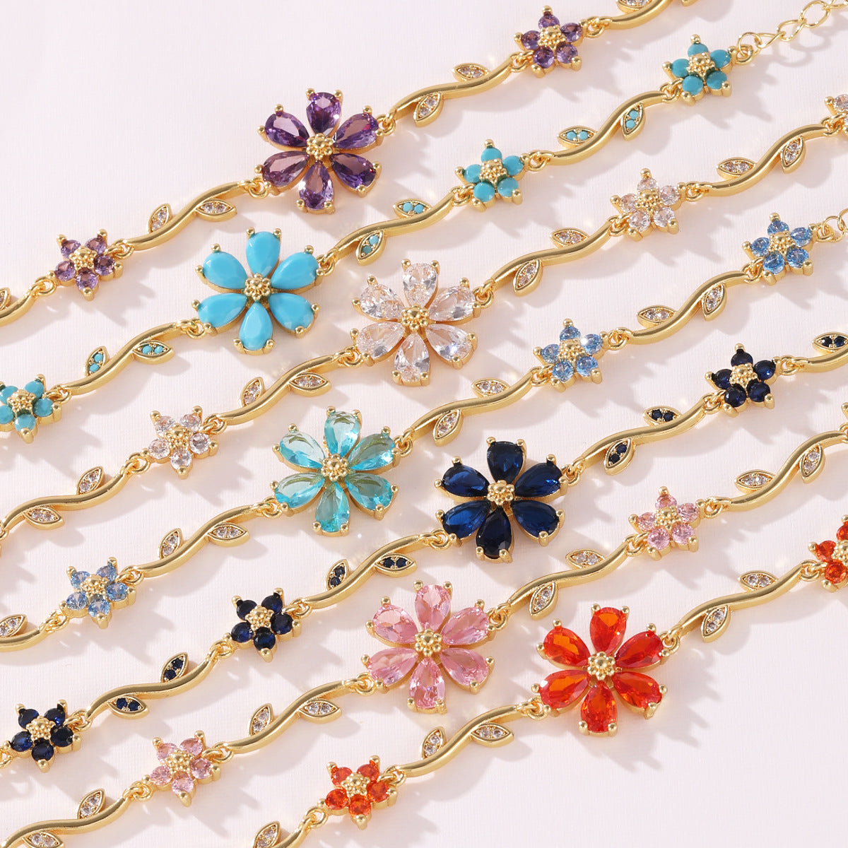 Adjustable  Flower Bracelet