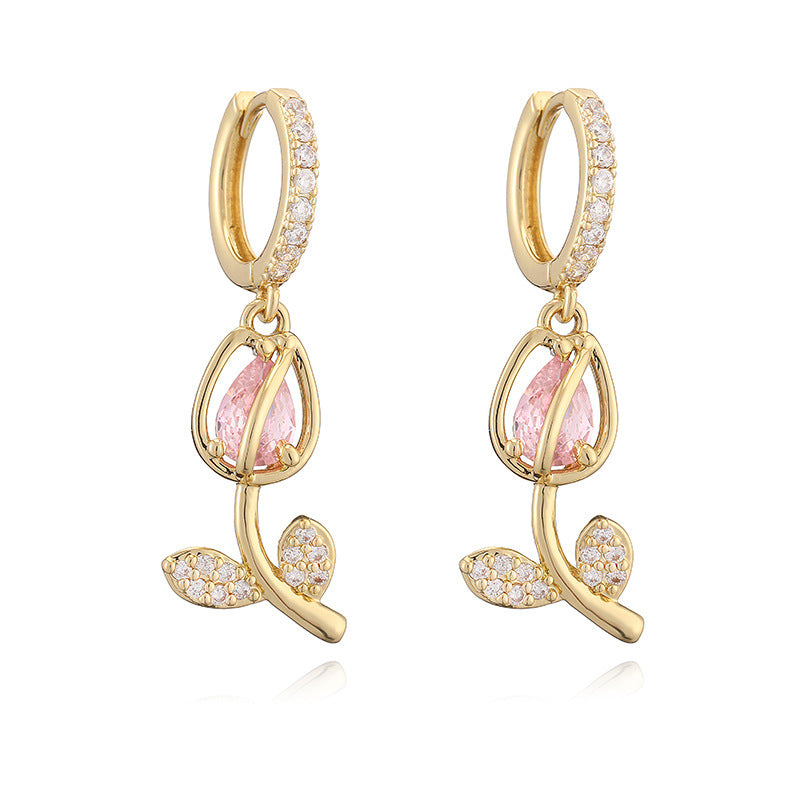 Tulip Necklace/Earrings/Ring/Jewelry Set