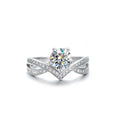 Cross-border Crown  Moissanite Ring 925Silver