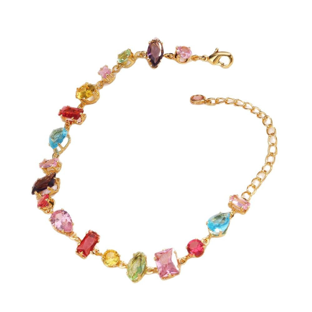 Luxury Colorful Cubic Zircon Bracelet/Necklace