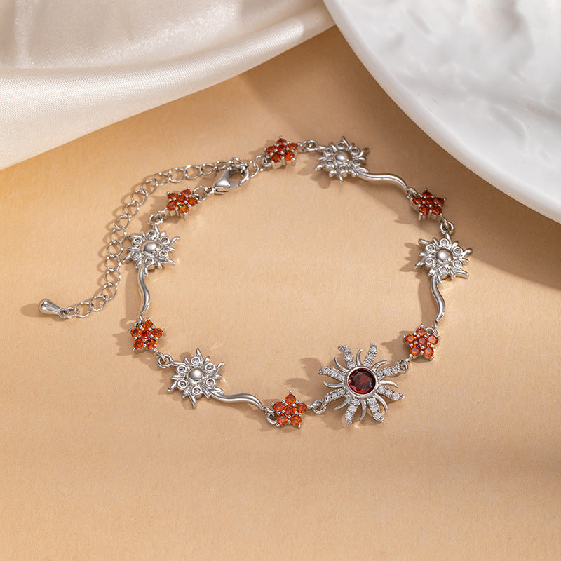 New Sunflower Zircon Bracelet For Women