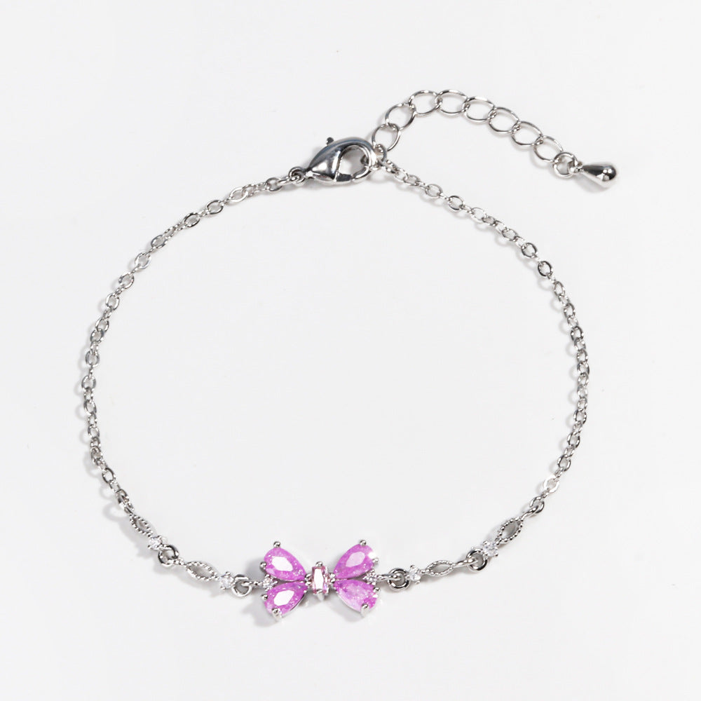 Bow & Heart Bracelet For Women