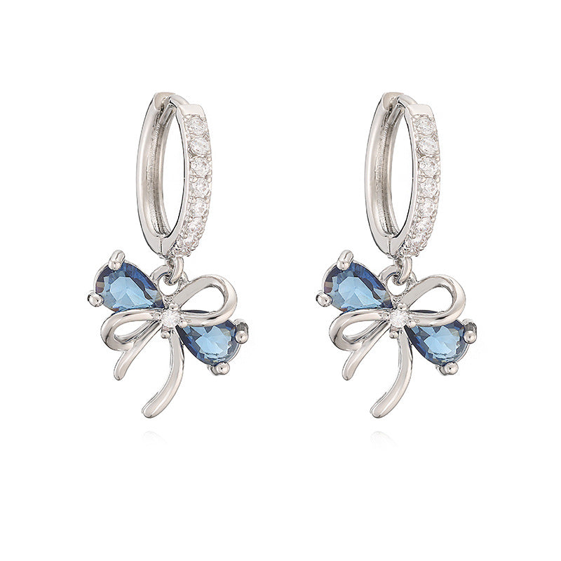 Rose Zircon Earrings/Jewelry Set