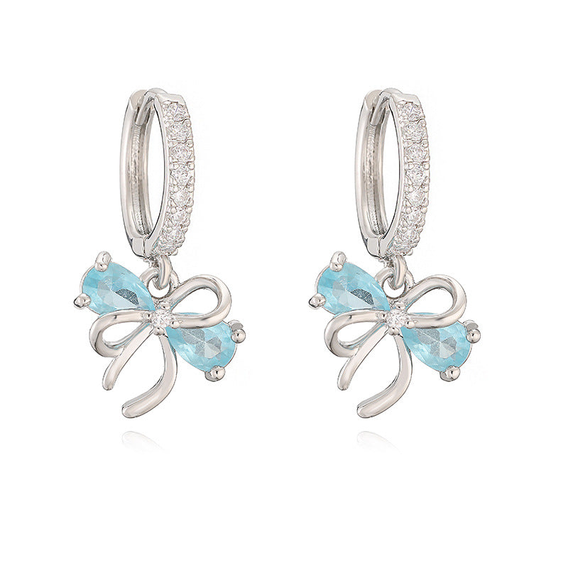 Rose Zircon Earrings/Jewelry Set