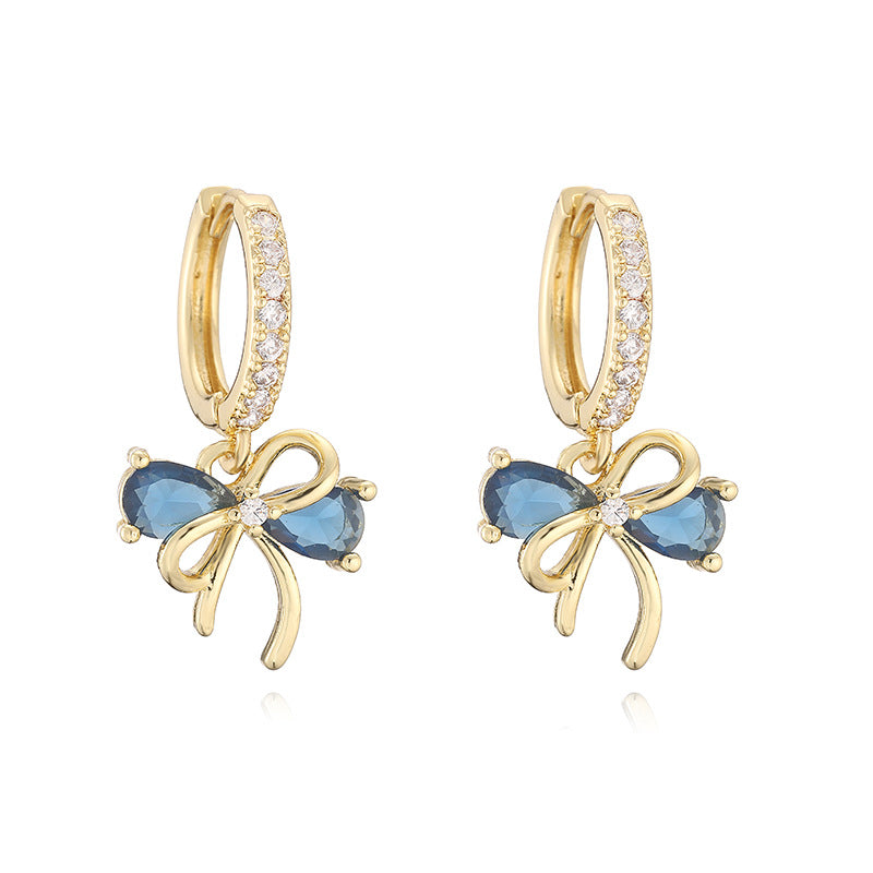 Rose Zircon Earrings/Jewelry Set