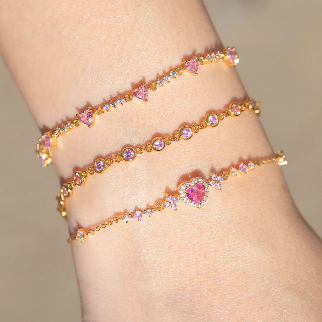 Bow & Heart Bracelet For Women