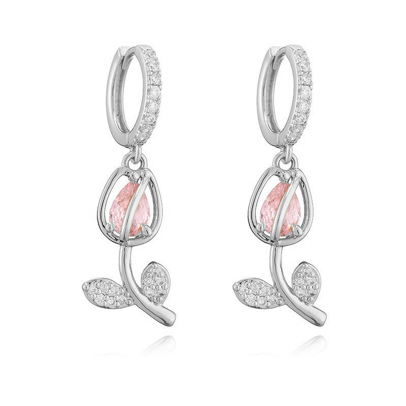 Tulip Necklace/Earrings/Ring/Jewelry Set