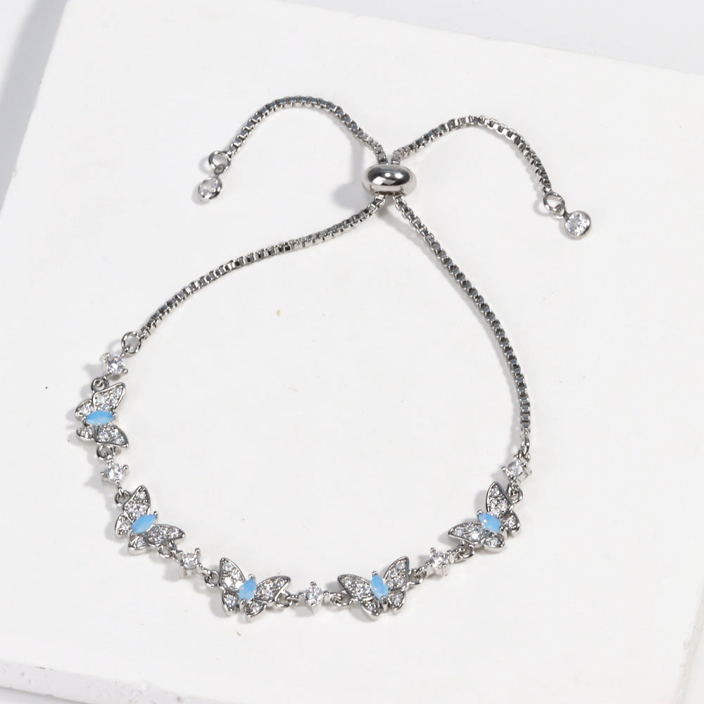 Bow & Heart Bracelet For Women