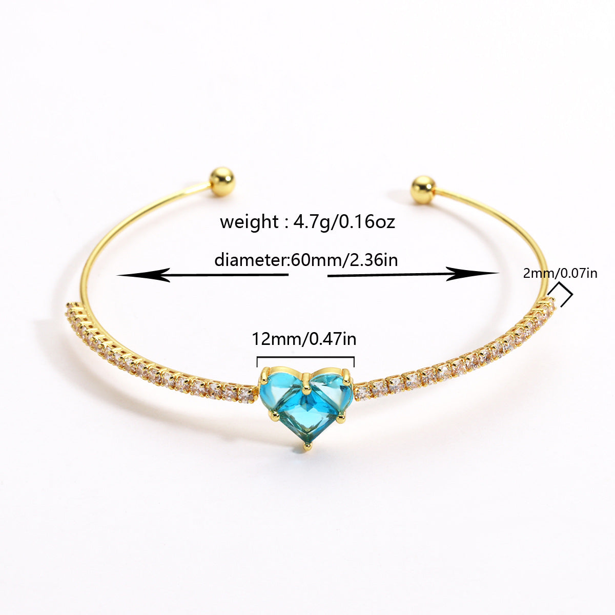 Love Shape Bracelet For Women