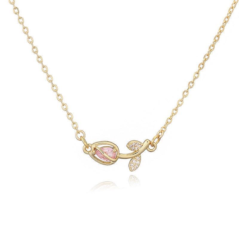 Tulip Necklace/Earrings/Ring/Jewelry Set