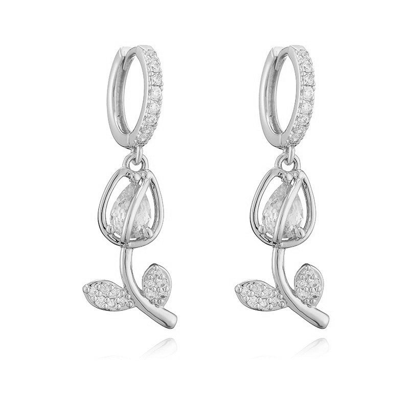 Tulip Necklace/Earrings/Ring/Jewelry Set