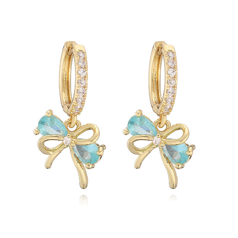 Rose Zircon Earrings/Jewelry Set