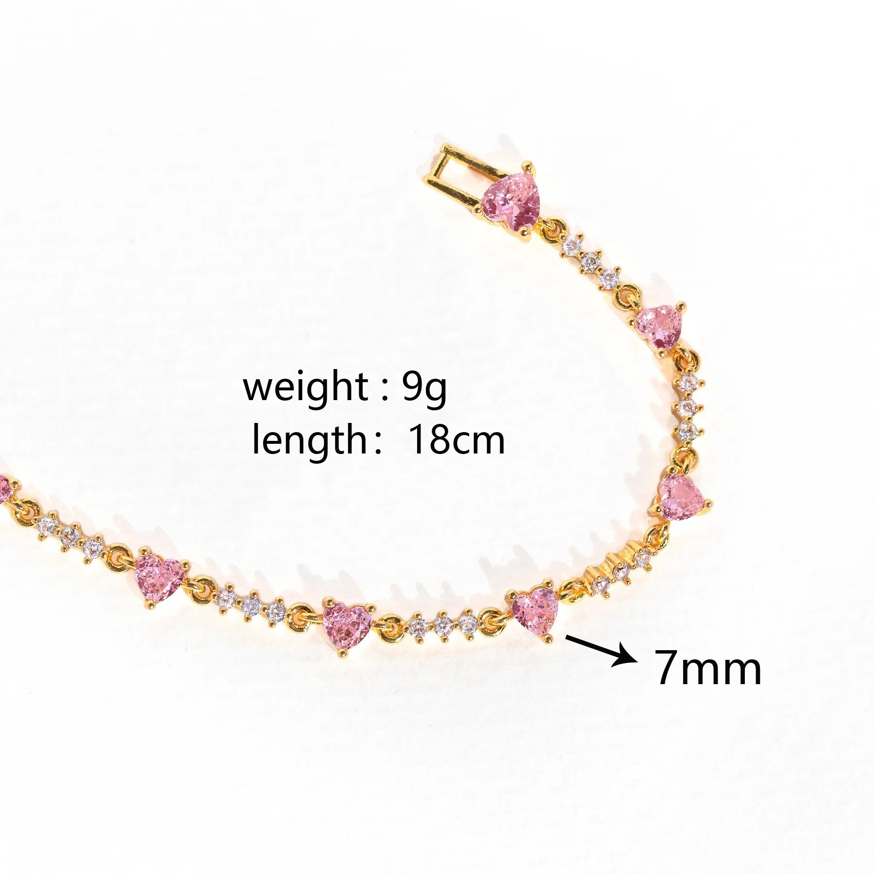 Bow & Heart Bracelet For Women